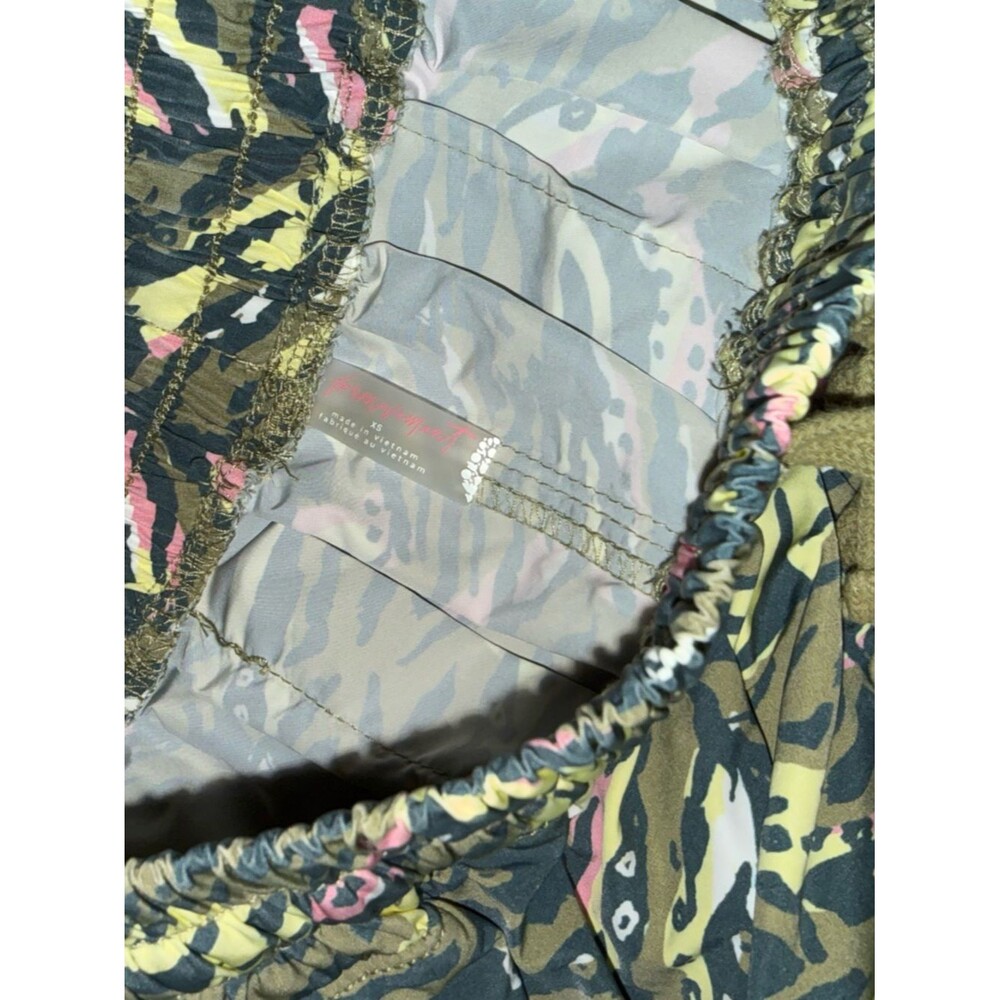 NWOT FP Movement Zephyr Hi Rise Balloon Pants Free People Green Olive Combo XS - Picture 3 of 16